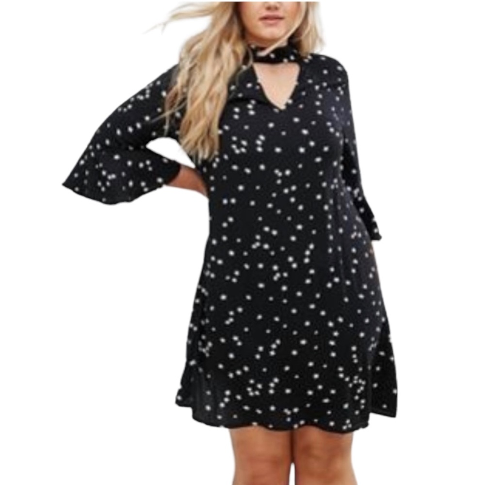 Alice & You Bell Sleeve Star Print Dress size 16